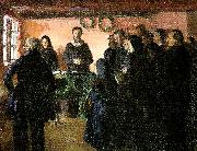 Anna Ancher en begravelse Sweden oil painting artist